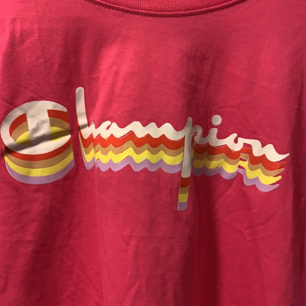 🆕 Champion “Peony Parade Pink” LS Crop Tops - Picture 16 of 16
